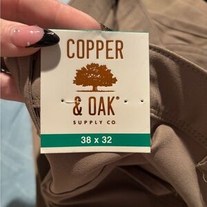 NWT Copper & Oak Men's Khaki Chinos 38x32